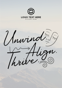 Unwind, Align, and Thrive Poster Image Preview