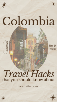 Modern Nostalgia Colombia Travel Hacks Instagram Story Design