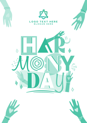 Fun Quirky Harmony Day Poster Image Preview