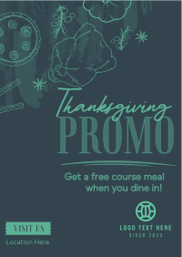 Hey it's Thanksgiving Promo Poster Image Preview