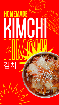 Homemade Kimchi Facebook Story Design