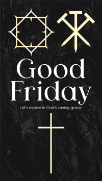 Minimalist Good Friday Greeting  Facebook Story Image Preview