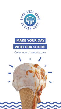 Ice Cream Scoop Instagram Story Design
