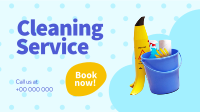 Professional Cleaning Facebook Event Cover Design