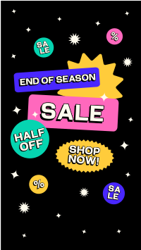Neon Stickers Sale Facebook story Image Preview
