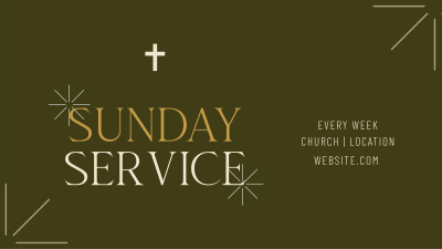 Earthy Sunday Service Facebook event cover Image Preview