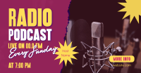 Live Radio Podcaster Facebook ad Image Preview