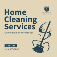 Home Cleaning Services Instagram Post Design