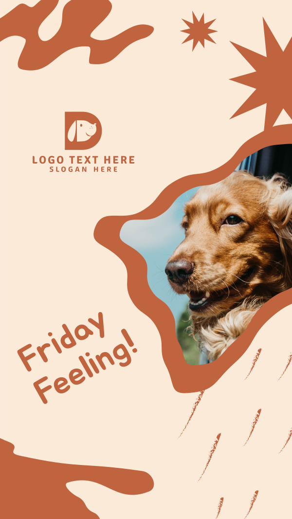 Doggo Friday Feeling  Instagram Story Design Image Preview