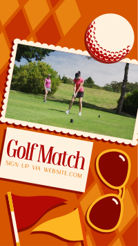 Midcentury Modern Golf Match TikTok video Image Preview