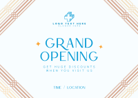 Art Deco Grand Opening Postcard Image Preview