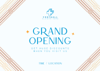 Art Deco Grand Opening Postcard Image Preview