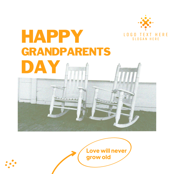 Grandparents Rocking Chair Instagram Post Design Image Preview