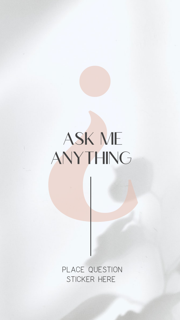 Elegant Ask Me Instagram Story Design Image Preview
