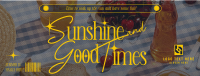 Retro Summer Sunshine Facebook cover Image Preview