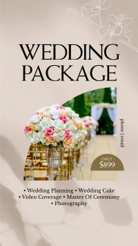 Wedding Flower Bouquet Facebook Story Design