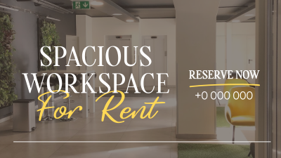 Spacious Space Rental Facebook event cover Image Preview