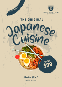 Original Japanese Cuisine Flyer Design