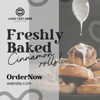 Freshly Baked Cinnamon Instagram Post Design