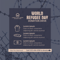 World Refugee Day Donation Drive Linkedin Post Image Preview