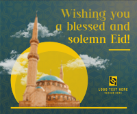 Eid Al Adha Greeting Facebook Post Design