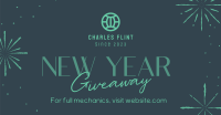 Sophisticated New Year Giveaway Facebook Ad Design
