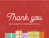 Happy Holiday Thank You Card Design