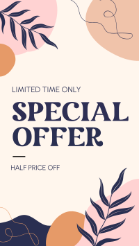 Organic Abstract Special Offer Instagram Story Design