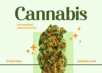 Medicinal Cannabis Postcard Design