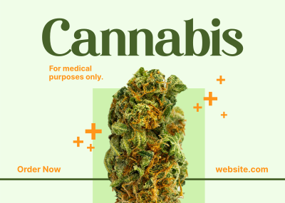 Medicinal Cannabis Postcard Image Preview