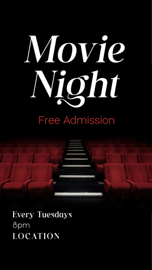 Movie Night Cinema Instagram story Image Preview