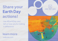 Earth Day Action Postcard Design
