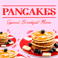 Pancakes For Breakfast Instagram Post Design
