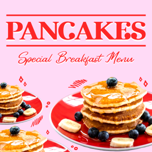 Pancakes For Breakfast Instagram post Image Preview