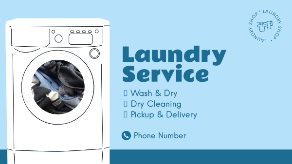 Laundry Services Facebook Event Cover Design Image Preview