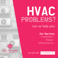 Affordable HVAC Services Instagram Post Design