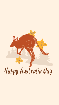 Kangaroo Australia Day Instagram Story Design