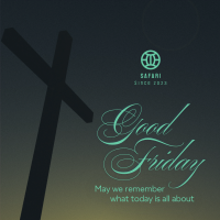 Good Friday Crucifix Greeting Instagram post Image Preview