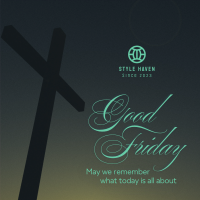 Good Friday Crucifix Greeting Instagram post Image Preview