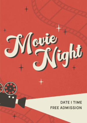 Film Movie Night Flyer Image Preview