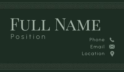 Emerald Gaze Business Card Image Preview