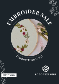 Embroidery Sale Flyer Design