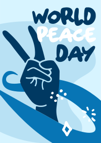 Peace Day Doodles Poster Design
