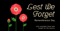 Poppy Remembrance Day Facebook ad Image Preview