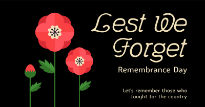 Poppy Remembrance Day Facebook ad Image Preview