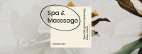 Spa & Massage Opening Facebook Cover Design
