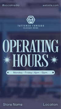 Minimalist Operating Hours TikTok Video Image Preview