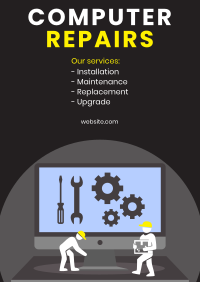 PC Repair Services Poster Design