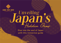 Japan Travel Hacks Postcard Design