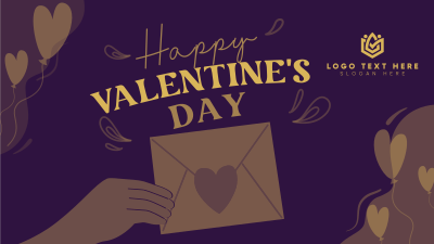 Valentines Day Greeting Facebook event cover Image Preview